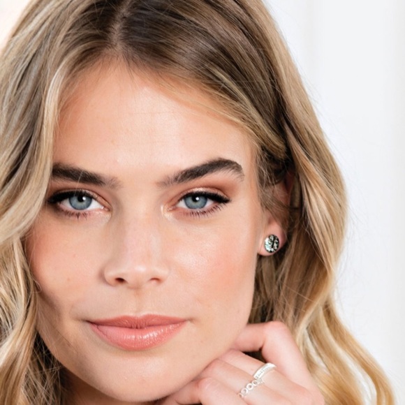 Park Lane Dottie Hematite pierced petite Stud Earrings - Picture 5 of 10